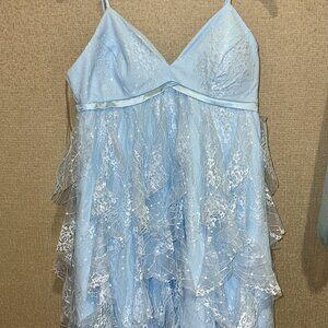 Pear Culture Light Blue NWT Junior Dress Size 1/2